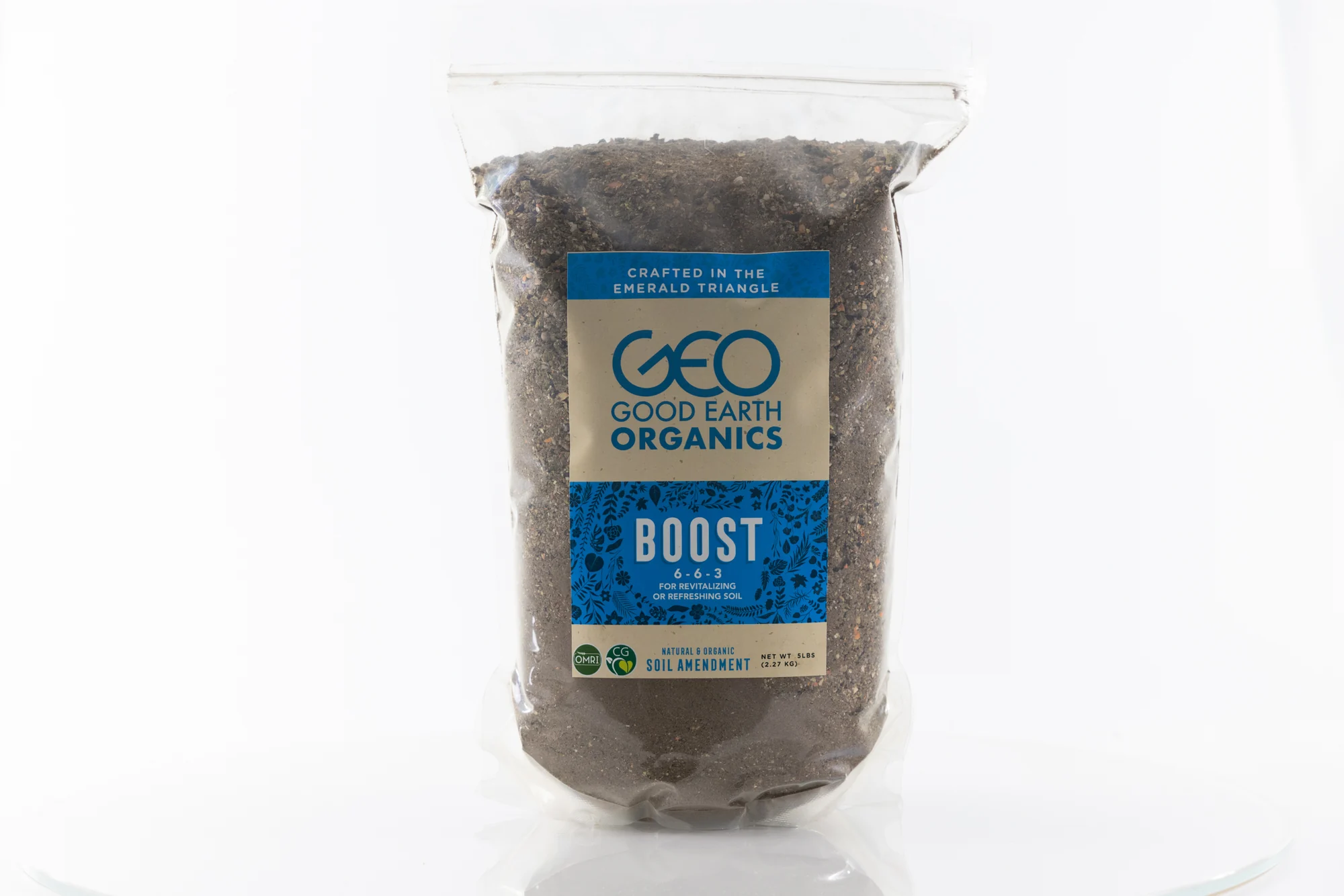 Boost dry nutrient bag photographed on a clean white background.