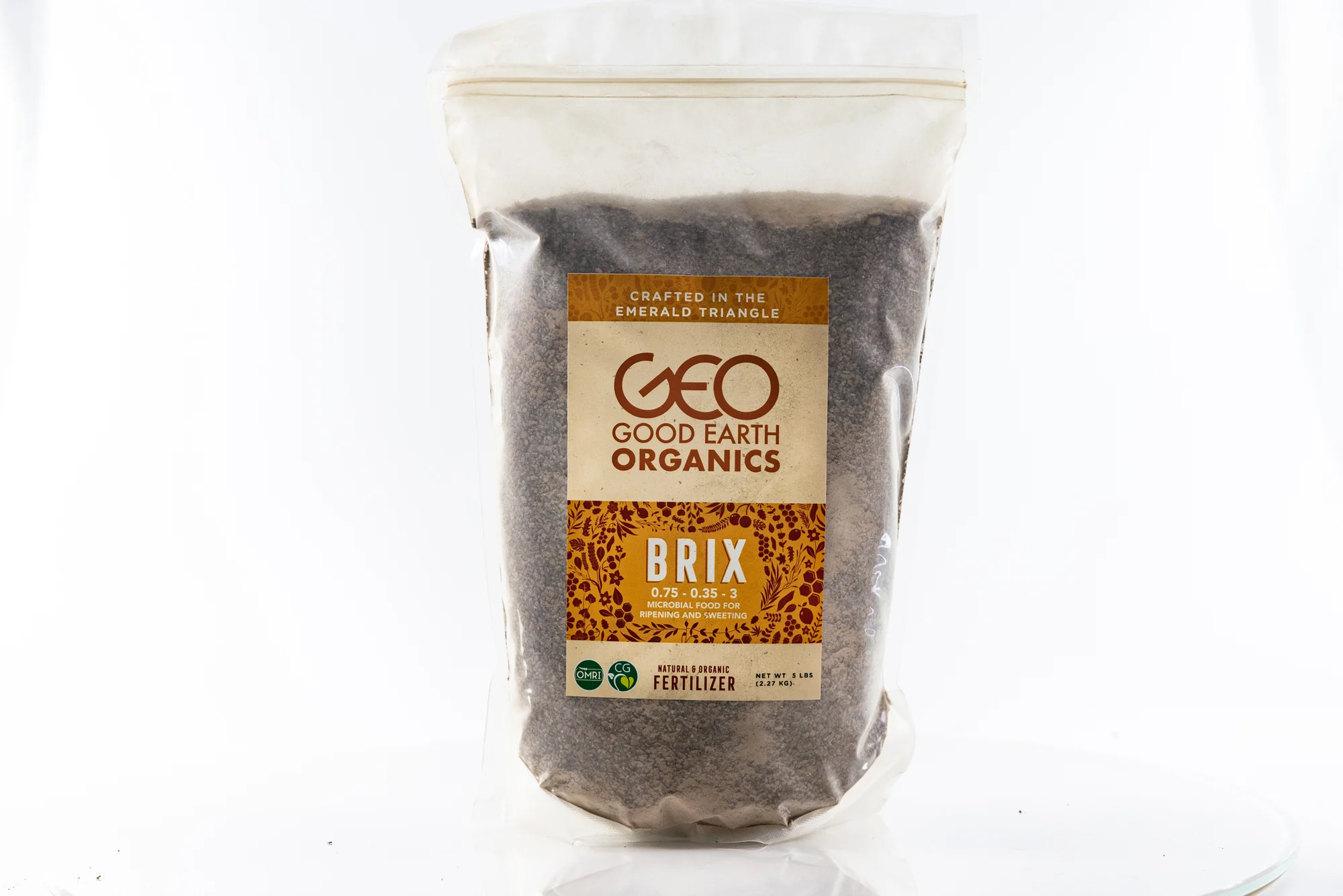 Brix dry nutrient bag photographed on a clean white background.